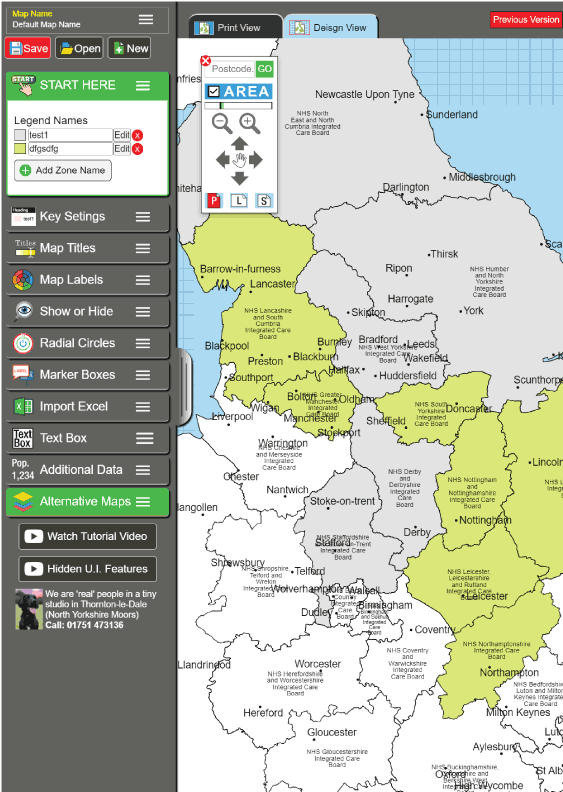 nhs map customization tool