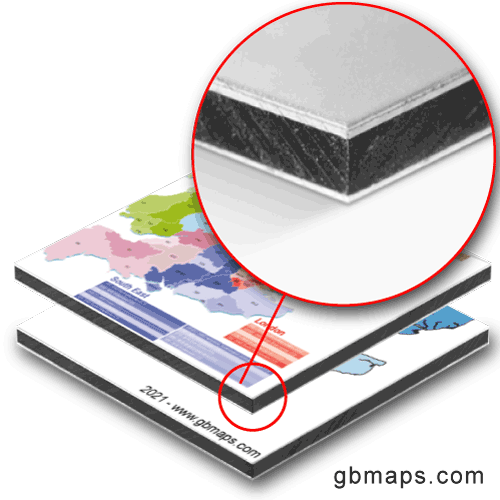 dibond whiteboard ics nhs maps