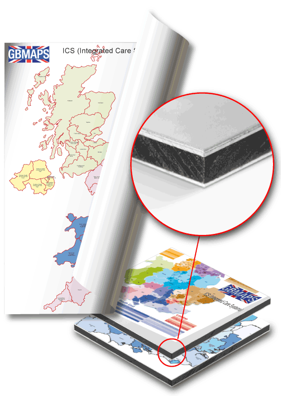 Printed Wall Map Sample