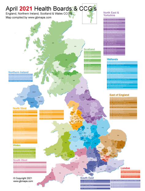 uk nhs ccg map